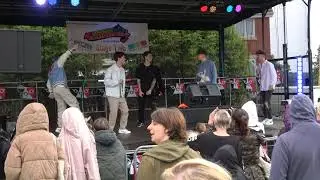 Here At Last covering "She Looks So Perfect" at Halesowen Carnival