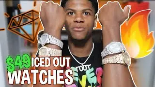 $49 Iced out Watches from iceshopjewelry.com 🤯 *Better than ShopGLD??📲
