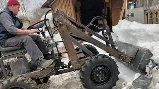 Первый выезд на первом мини-погрузчике