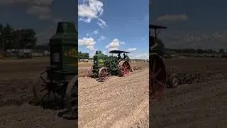 Rumely Oil Pull Prairie Tractor Plowing 🚜 Pinckneyville Illinois Tractor Show #shorts
