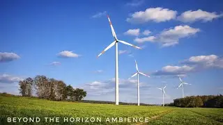 Wind Turbine Ambience | Soothing ASMR Sounds | Screensaver 4k