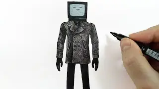 How to draw TV men