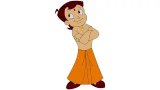 how to draw chota bheem in adobe illustrator