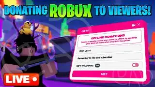 PLS DONATE LIVE 🔴 DONATING ROBUX TO SUBSCRIBERS 💸