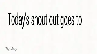 Shout out