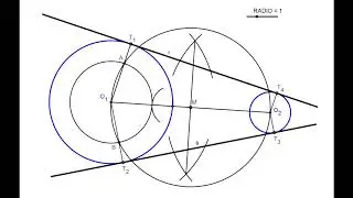Rectas tangentes a dos circunferencias