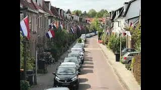 Westerstraat vlagt Koningsdag 2022 Amersfoort