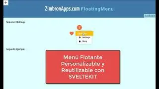 Floating Menu con Sveltekit