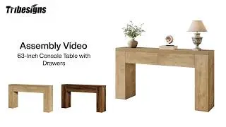 RY0361X/RY0362 - Installation Guide - Quick Setup, Stunning Look: Vintage Console Table! ⏱️🎉