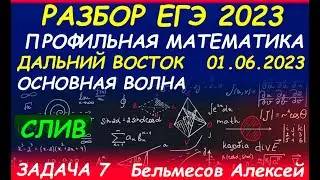 Задача 7 ЕГЭ 01.06.23 Математика Профиль Дальний Восток