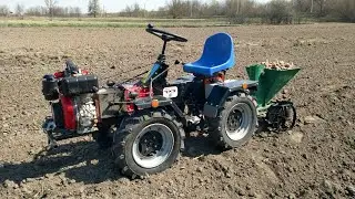 ZMT 4x4 mini tractor Посадка картофеля