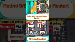 Redmi 9/9prime auto Restart solution || Mi 9prime logo restart solution 