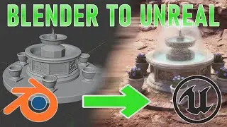 [3/7] Blender to Unreal Engine 5 - The Fountain - Modeling the fountain