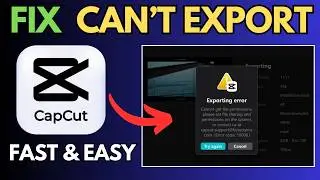 How to Fix CapCut “Can’t Export” & Network Error on PC | Render/Export Problem Solved 2026 🚀