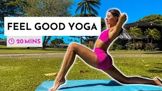 20 Min Feel Good Yoga for a Beautiful Day | Yoga with Kate Amber