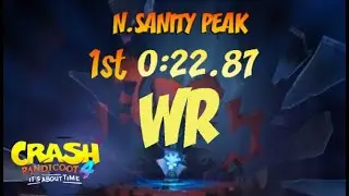 Crash 4 Time Trial N. Sanity Peak Former World Record 22.87
