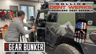 Toyota FJ Cruiser Paintless Dent Repair. Fixing damage from 2021 Red Clay Rally