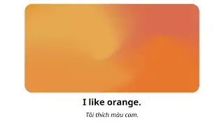 Easy English Sentences 'I Like' + Colors