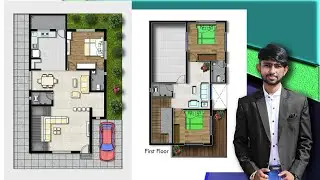 Render 2D Floor Plan In Photoshop Like A Professional || 2D Floor Plan Rendering
