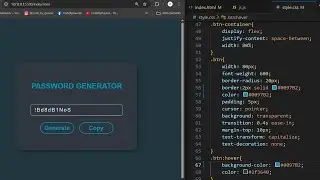 Password Generator using HTML CSS JavaScript | Random & Secure Password Generator Project
