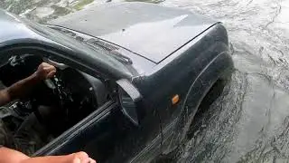 Брод горной речки на TLC 80