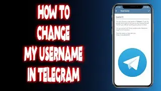 How to change my username in telegram?
