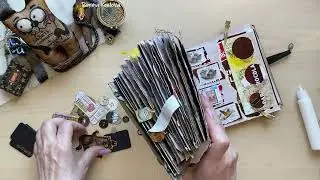 Видеоуроки скрапбукинга Джанк блокнот №35