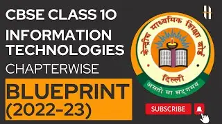 Class 10th IT Blueprint #cbse #class10 #cbseboard #boardexam2023