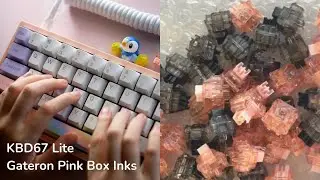 Gateron Box Inks (Stock vs Lubed) on KBD67Lite Typing Sound Test