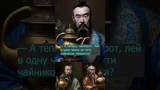 Конфуций мем - Чайник и чашки 
