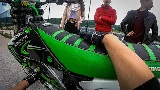 COME BRUCIARE 3 CANDELE AD UN RADUNO - Kawasaki KX125