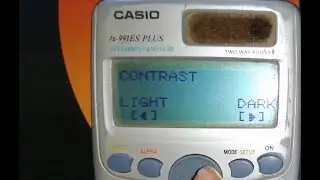 how to increase brightness in casio calculator fx-991es plus !! contrast setting in calc