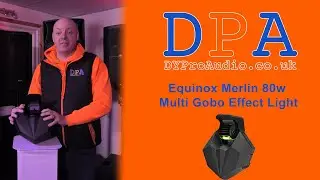 Equinox Merlin 80w Gobo Effect Light Unboxing and Demo | DYProAudio