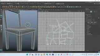 How to make Dinning Table Part - 2 Chair Unwrap Texture In Maya 2022