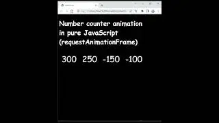 Number Counting Animation in JavaScript 