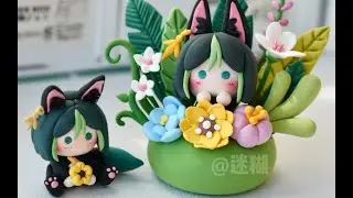 【原神WIKI】～可愛提納裡植物黏土小擺飾～[Genshin Impact WIKI～Cute Tighnari plant clay ornaments～]