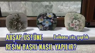 ahşap üstüne resim baskı kendin yap