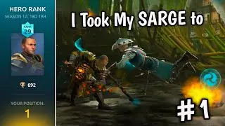 This is How I Took my Sarge to Top 1! Can I Stay in Top 1 Till season ends? - Shadow Fight 4 Arena
