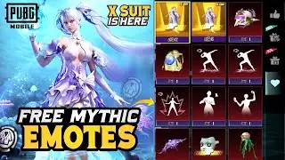 Free Mythic Emotes For Everyone | New X Suit Is Here | Release Date | PUBGM