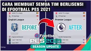 All Teams Licensed! How to Install Patches or Option Files in eFootball PES 2021 Season Update PC