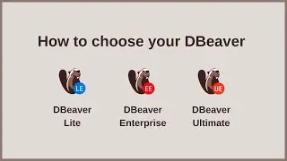 How to choose your DBeaver