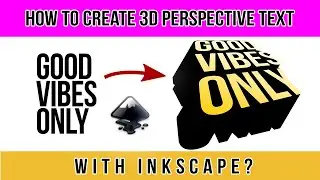 🆕Inkscape Text Effects 👉 Text Effects In Inkscape | 3D Perspective Text Effect in Inkscape