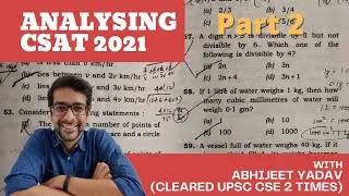 CSAT 2021 Analysis Part II - UPSC Civil Services Exam