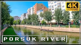 Porsuk Riverside 4K Walking Tour Eskişehir / Turkey