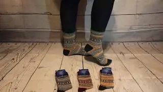Теплые зимние носки унисекс для всей семьи опт