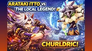 Arataki Itto Destroys Churldric in Seconds!!! Insane Damage🔥(Local Legend Deleted) Genshin Impact