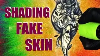 ✅HOW TO SHADE FAKE TATTOO SKIN. FOR BEGINNERS‼️