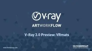 V-Ray 3.0 for 3ds Max: VRmats