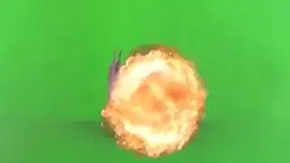 Green screen dragon attack