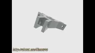 Three jaws puller assembly animation